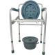 Chaise percée avec WC | Pliable | Légère | Avec couvercle | Hauteur réglable | Accoudoirs | Aluminium | Mar | Mobiclinic - Foto 5