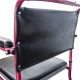 Chaise percée à roulettes | Accoudoirs et repose-pieds rabattables et amovibles | Bordeaux | Ancla | Mobiclinic - Foto 2