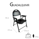 Chaise WC | Pliable | Noir | Acier chromé | Guadalquivir | Mobiclinic - Foto 7