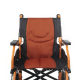 Fauteuil roulant léger | Pliable | Repose-pieds et dossier | Accoudoirs rembourrés | Aluminium | Orange | Pirámide | Mobiclinic - Foto 1