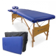 Table de massage pliante | Kinesithérapie | Bois | Revêtement similicuir | 186x60 cm | Bleu | CM-01 Light | Mobiclinic - Foto 1