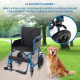 Fauteuil roulant pliant | Petites roues | 40 cm | Bleu | Marsella | Mobiclinic - Foto 6
