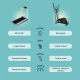 Vélo elliptique | 8 résistances | Écran LCD | Guidon ergonomique | Antidérapant | Jusqu'à 100 kg | ATLAS | Mobiclinic - Foto 6