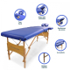 Table de massage pliante | Kinesithérapie | Bois | Revêtement similicuir | 186x60 cm | Bleu | CM-01 Light | Mobiclinic - Foto 5