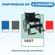 Fauteuil roulant | Pliable | Grande roue | Résistant | Accoudoirs et repose-pieds fixes | Vert | Alcazaba | Mobiclinic - Foto 4