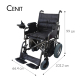 Fauteuil roulant électrique pliable | Auton. 20 km | Acier | Moteur | 24V | Noir | Cenit | Mobiclinic - Foto 5