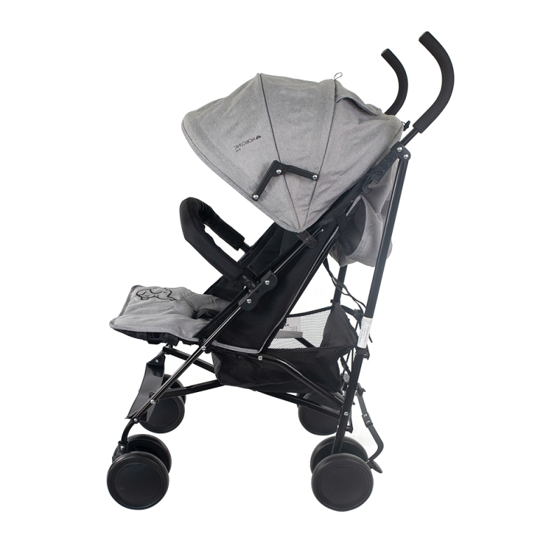 Poussette pliante pour bébés, Dossier inclinable, Roues amovibles, Max.  15 kg, Panier XL, Elefant