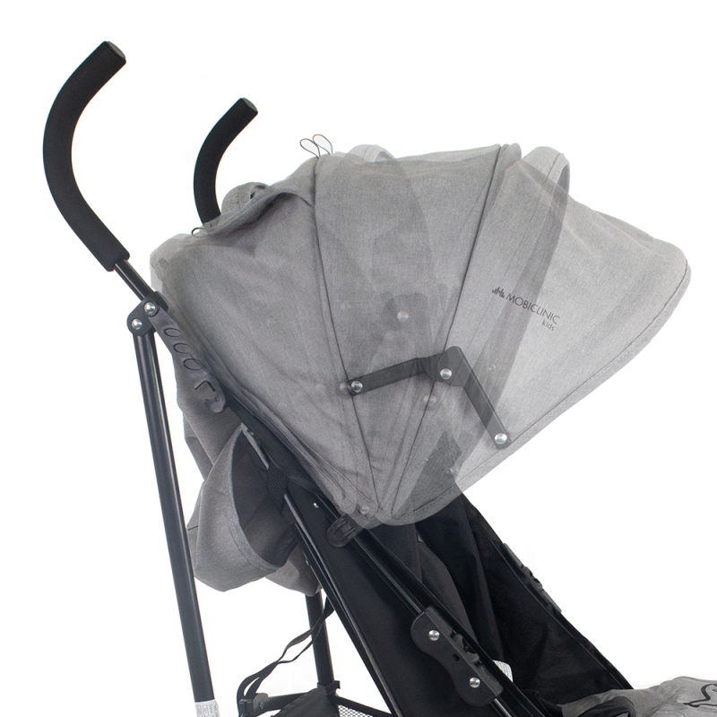 Poussette pliante pour bébés, Dossier inclinable, Roues amovibles, Max.  15 kg, Panier XL, Elefant