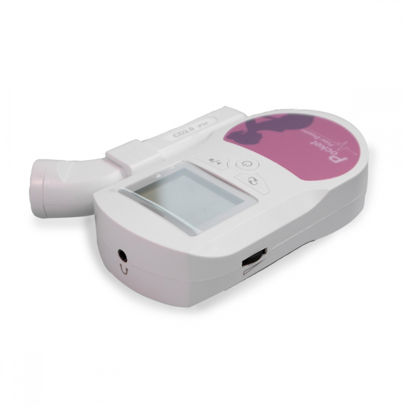 Bleu Accueil Doppler Ftal, Moniteur Cardiaque De Poche Pour Bb Doppler De  Battement De Coeur Pour La Grossesse Et Test Clear