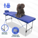 Table de massage pliante | Kinesithérapie | Appui-tête | Portable | Aluminium | 186x60cm | Bleu | CA-01 Light | Mobiclinic - Foto 3