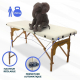 Table de massage pliante en bois |180x60 cm | Crème | CM-01 BASIC| Mobiclinic - Foto 3