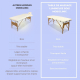 Table de massage pliante en bois |180x60 cm | Crème | CM-01 BASIC| Mobiclinic - Foto 5