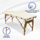 Table de massage pliante en bois |180x60 cm | Crème | CM-01 BASIC| Mobiclinic - Foto 6