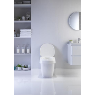 Réhausseur toilettes, Réhausseur WC, Avec Couvercle, Hauteur 10 cm