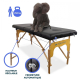 Table de massage pliante | Bois | Portable | 180x60 cm | Massage | Noir | CM-01 BASIC | Mobiclinic - Foto 3