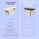 Table de massage pliante | Bois | Portable | 180x60 cm | Massage | Noir | CM-01 BASIC | Mobiclinic - Foto 5