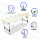 Table de massage pliante | Kinesithérapie | Portable | 186x60 cm | Aluminium | Revêtement similicuir | Light | Mobiclinic - Foto 7
