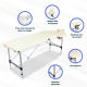 Table de massage pliante | Kinesithérapie | Portable | 186x60 cm | Aluminium | Revêtement similicuir | Light | Mobiclinic - Foto 6