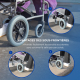 Fauteuil roulant pliable | Aluminium | Petites roues | Repose-pieds amovibles et dossier pliable | Museo | Deluxe | Mobiclinic - Foto 7