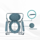 Chaise percée avec WC | Pliable | Légère | Avec couvercle | Hauteur réglable | Accoudoirs | Aluminium | Mar | Mobiclinic - Foto 1