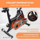 Vélo d'appartement | Volant d'inertie 10 kg | Réglable | Avec roues | Écran LCD | Charge max. 120kg | Makalu | Mobiclinic - Foto 5