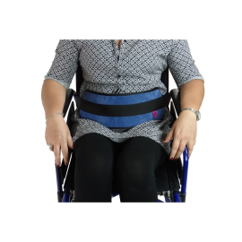 Ceinture abdominale de maintien pour fauteuil roulant, Avec boucles, Matériau respirant, En frome de T