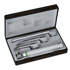 Kit de laryngoscope Ri-Integral | Lumière à vide XL 2.5V et lames 0, 1 et 2 | Mod Miller F.O. bébé | Riester (8070)