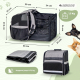 Sac de transport pour animaux | Extensible | Pliable | 37x29x37,5 cm | Ventilation | Mangeoire + sacs | Tula| Mobiclinic - Foto 1