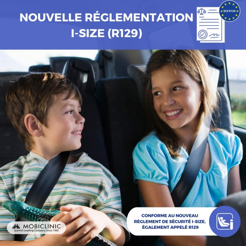 Rehausseur voiture pour enfant, i-Size, 125-150 cm