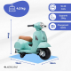 Moto électrique pour enfants | Vespa Piaggio | Anti-renversement | Moteur 30W | 2,5 km/h | Effet musical | Rome | Mobiclinic - Foto 1