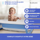 Baignoire pour enfants | Pliable | Compacte | Antidérapante | Avec pieds | Bleu | Bubba | Mobiclinic - Foto 6