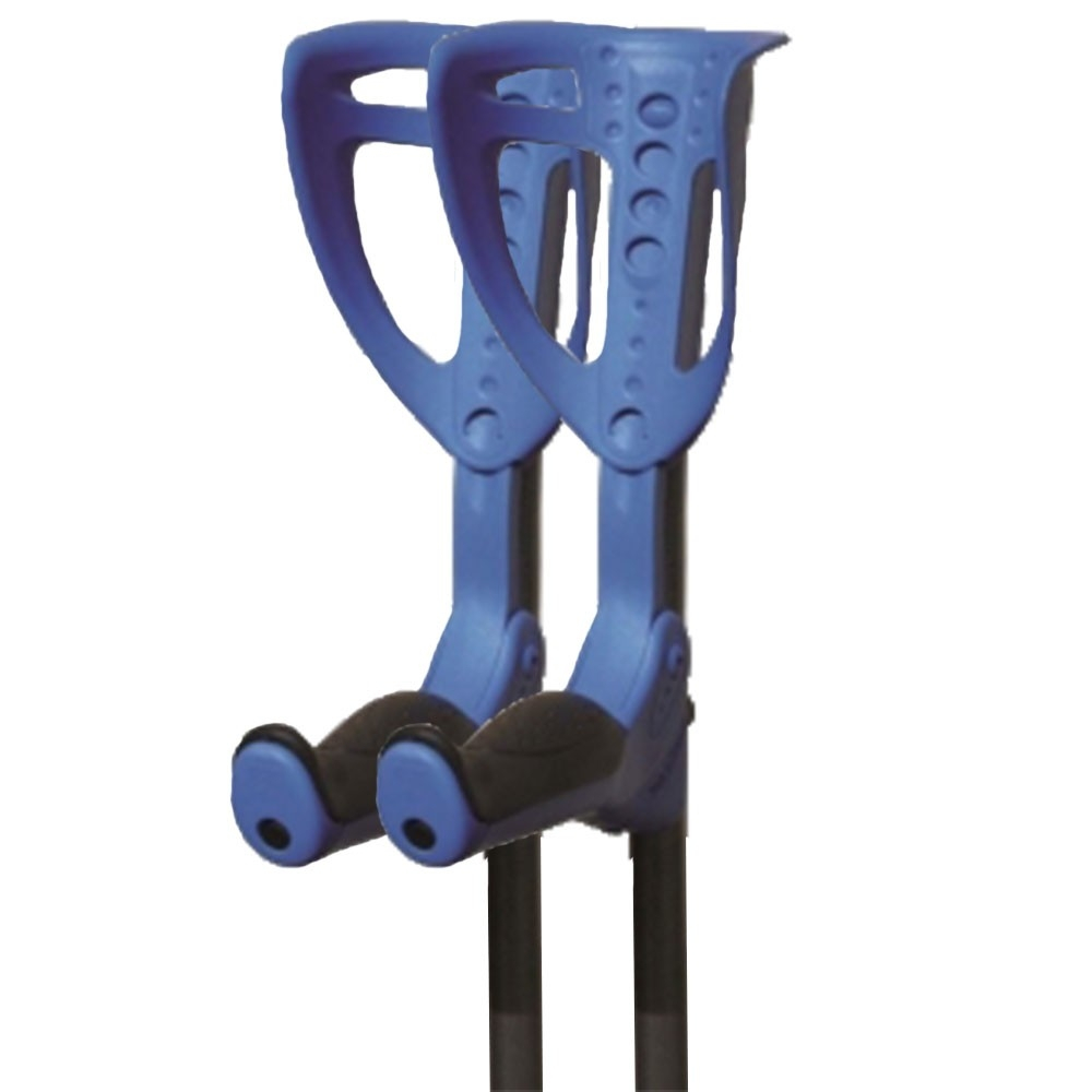 Paire de béquilles ajustables en hauteur, béquilles ergotech, poignées rembourrées