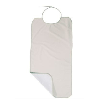Bavoir en coton | Imperméable | 80 x 40 cm | Blanc