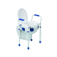 Elévateur de toilettes avec couvercle | Chaise WC | Pieds réglables | Accoudoirs | Max 150 kg - Foto 1