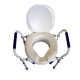 Elévateur de toilettes avec couvercle | Chaise WC | Pieds réglables | Accoudoirs | Max 150 kg - Foto 6