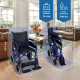 Fauteuil roulant de transfert premium | Pliable | Accoudoirs et repose pieds amovibles | Noir | Maestranza | Mobiclinic - Foto 1