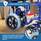 Fauteuil roulant de transfert premium | Pliable | Accoudoirs et repose pieds amovibles | Noir | Maestranza | Mobiclinic - Foto 7