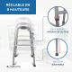 Déambulateur sans roues | Pliable | Aluminium | Columna | Mobiclinic - Foto 6