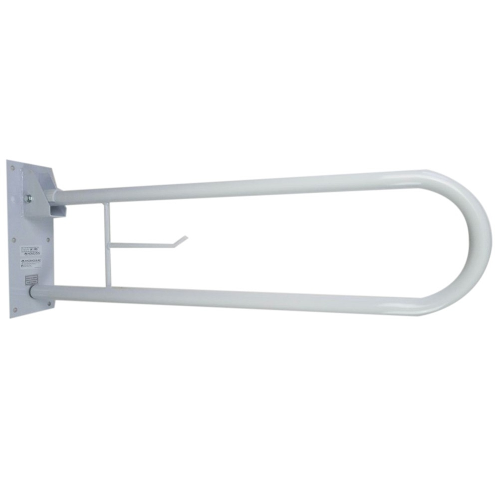 Double barre de sécurité pour salle de bain, pliable avec porte-papier, arco