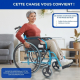 Pack Bolonia Plus | Fauteuil pliant | Bleu | Aluminium | Coussin anti-escarres | Viscoélastique | Mobiclinic - Foto 8