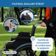 Fauteuil roulant pliant | Aluminium | Accoudoirs pliants et repose-pieds amovibles | Grandes roues | Ópera | TOP | Mobiclinic - Foto 6