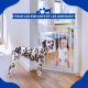 Barrière escalier porte| 76cm hauteur |Enfants |Pression| Fermer automatique |Double ouverture |Réglable 75-82| Raily|Mobiclinic - Foto 2