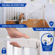 Barrière escalier porte| 76cm hauteur |Enfants |Pression| Fermer automatique |Double ouverture |Réglable 75-82| Raily|Mobiclinic - Foto 4