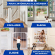 Barrière escalier porte| 76cm hauteur |Enfants |Pression| Fermer automatique |Double ouverture |Réglable 75-82| Raily|Mobiclinic - Foto 5
