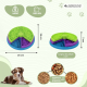 Mangeoire interactive pour chiens | Trois couches | 26x26x7,5 cm | Combattre l'ennui | Antidérapant | Jeu| Doggy| Mobiclinic - Foto 2
