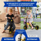 Tricycle 5 en 1 | Convertible | Réglable | Max 25 kg | Léger | 1,5-5 ans | Jaune | Chase | Mobiclinic - Foto 4
