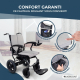Fauteuil roulant électrique | Pliable | Aluminium | Double mode | Autonomie de 20 km | Jusqu'à 100 kg | Verona | Mobiclinic - Foto 5