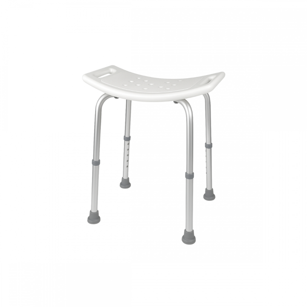 Tabouret Sablier En Plastique - Blanc, 42 Cm De Haut, Pour Salle De Bain, Bureau, Décoration