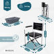 Chaise percée | Pliable | Avec couvercle | Acier chromé | Ebro | Mobiclinic - Foto 2
