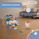 Hamac pour bébé | Arco Interactif | Inclinable | Avec harnais | Vibration | Musique | Flash | Multicolore | Mobiclinic - Foto 3